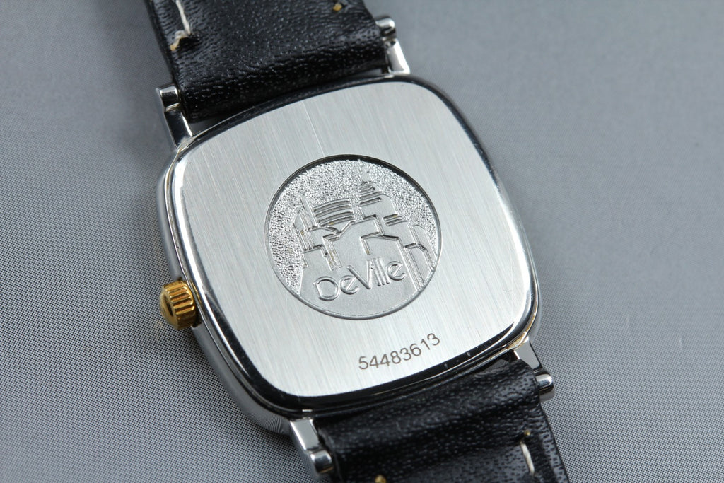 1993 Near MINT OMEGA De Ville 23mm 595.3111 Quartz White Roman Women's Vintage