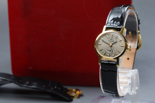 1973 Near MINT/Box Papaer OMEGA Geneve 23mm 511.0412 Manual Marble Dial Women's
