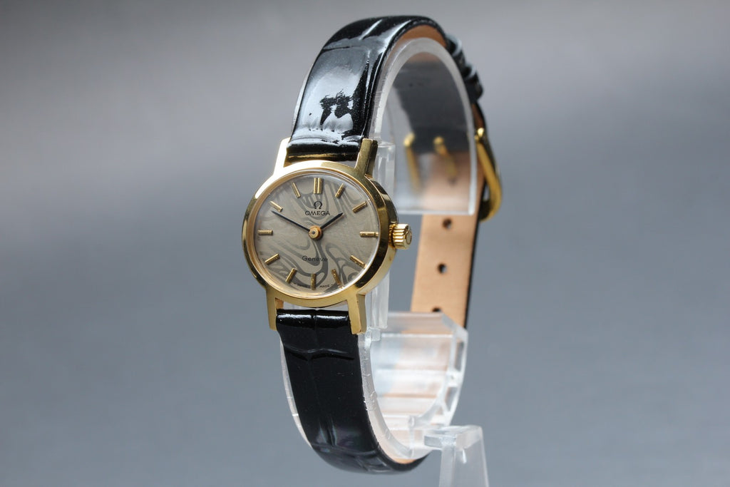 1973 Near MINT/Box Papaer OMEGA Geneve 23mm 511.0412 Manual Marble Dial Women's