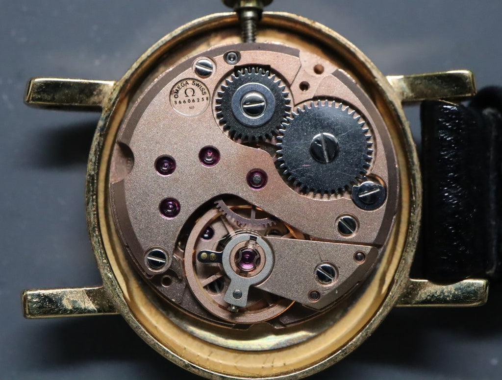 1973 Near MINT/Box Papaer OMEGA Geneve 23mm 511.0412 Manual Marble Dial Women's