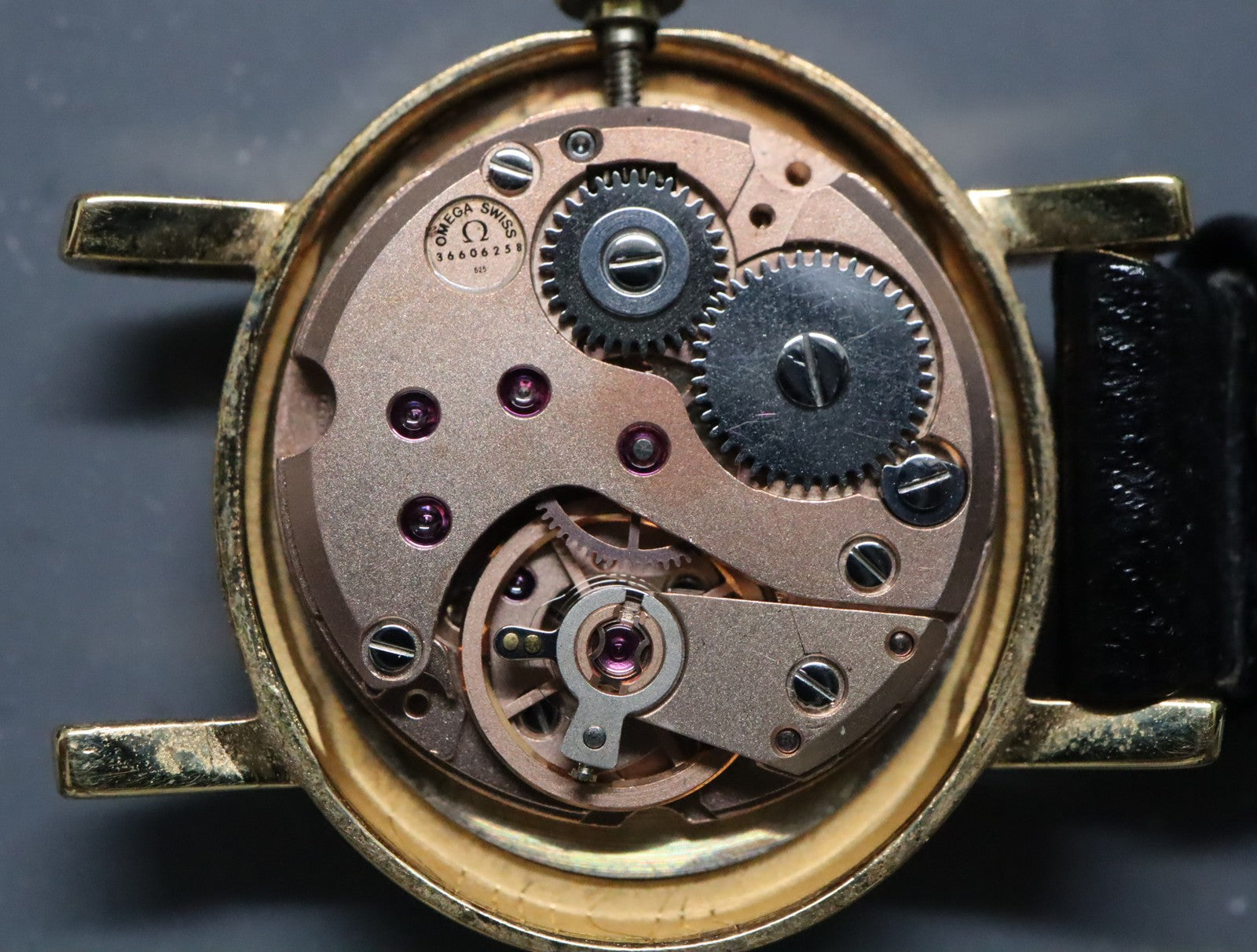 1973 Near MINT/Box Papaer OMEGA Geneve 23mm 511.0412 Manual Marble Dial Women's