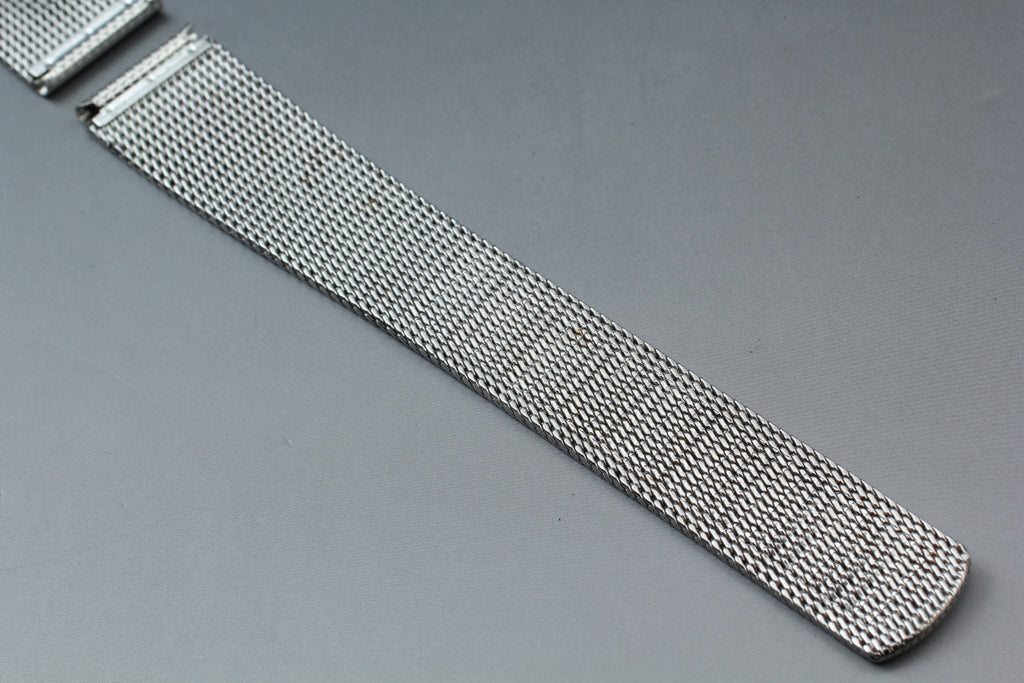 Near MINT OMEGA Milanese/Mesh Band 2046 19mm Stainless Bracelet Men's Vintage