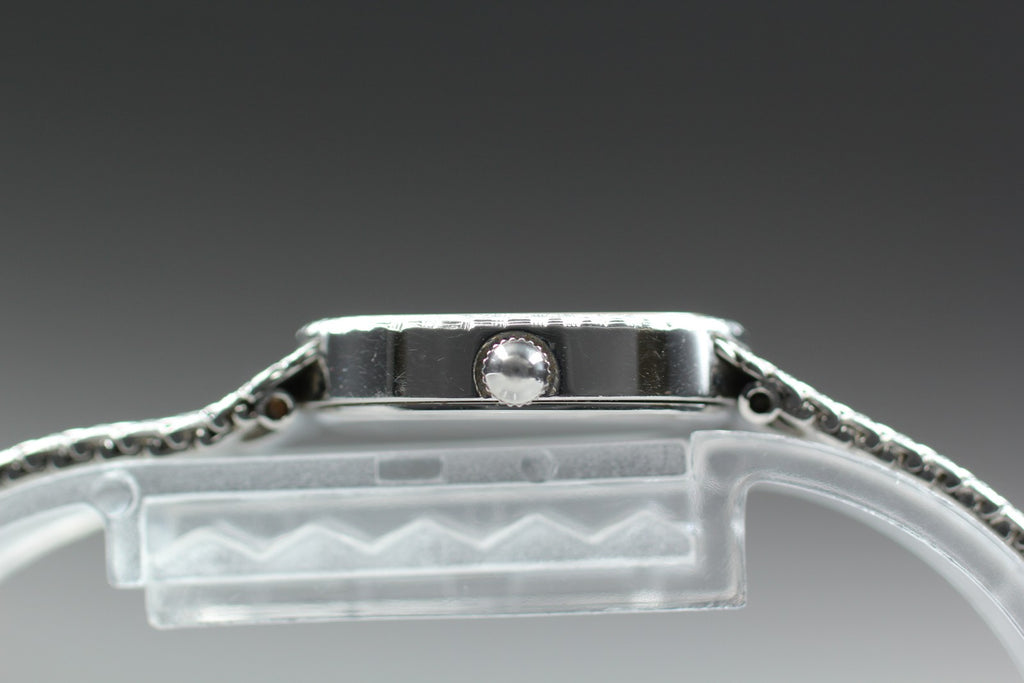 Near MINT LONGINES 961 3267 21mm Quartz L961.2 Silver Dial Women's Vintage Watch