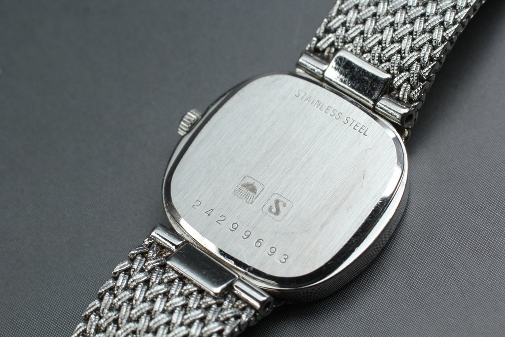 Near MINT LONGINES 961 3267 21mm Quartz L961.2 Silver Dial Women's Vintage Watch