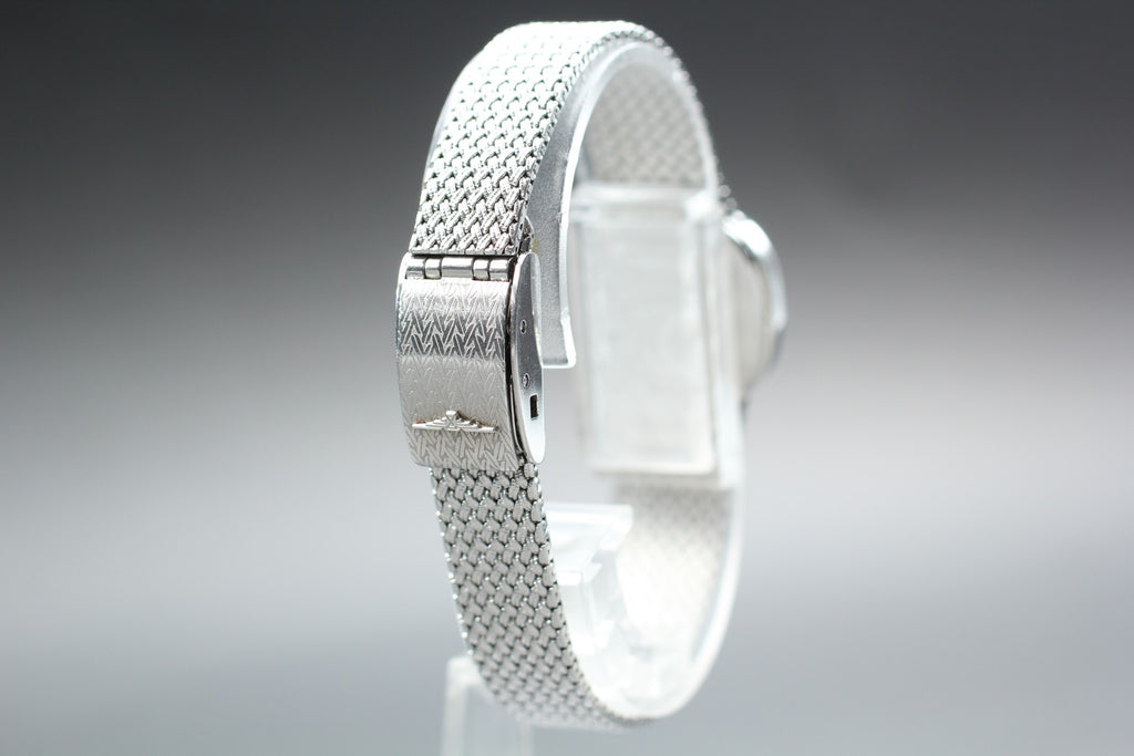 Near MINT LONGINES 961 3267 21mm Quartz L961.2 Silver Dial Women's Vintage Watch