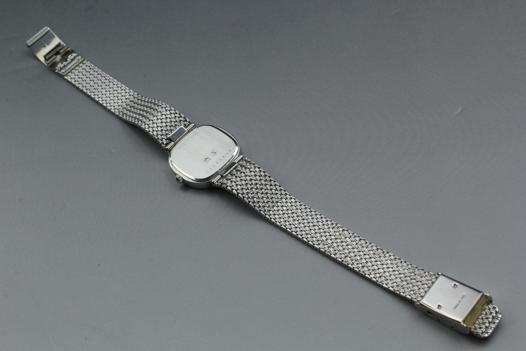 Near MINT LONGINES 961 3267 21mm Quartz L961.2 Silver Dial Women's Vintage Watch