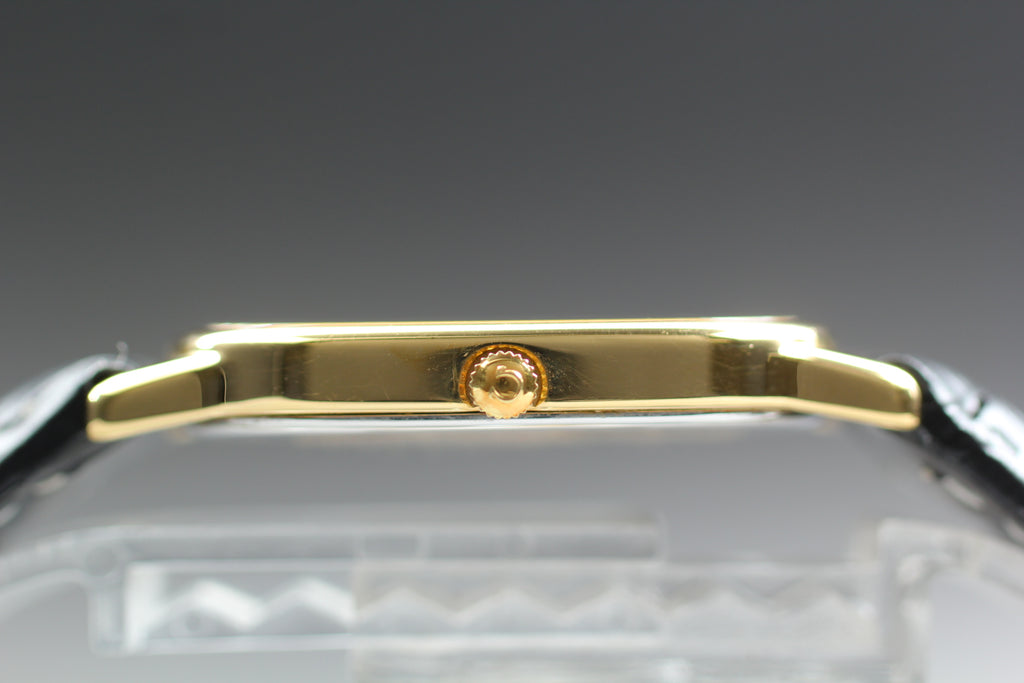 1984 Top MINT/Box, Paper OMEGA De Ville 29mm 191.0220 Quartz Gold Men's Vintage