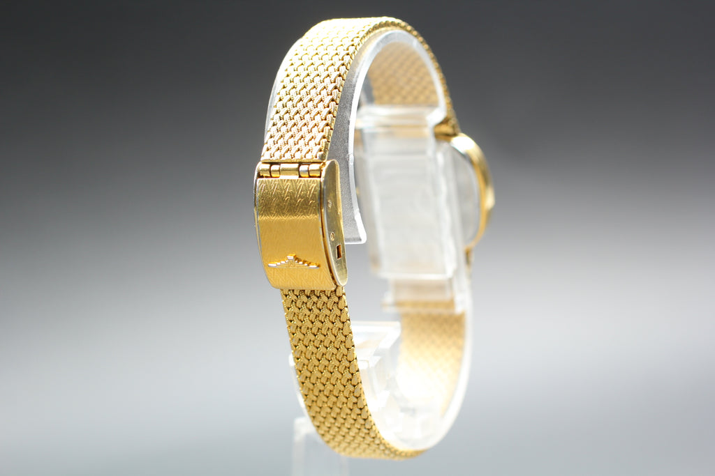 Near MINT Longines 153 3404 21mm Quartz L.153.4 Gold Dial Women's Vintage Watch