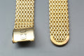Near MINT OMEGA Milanese/Mesh Band FF595/1148 17mm Gold Plated Men's Vintage