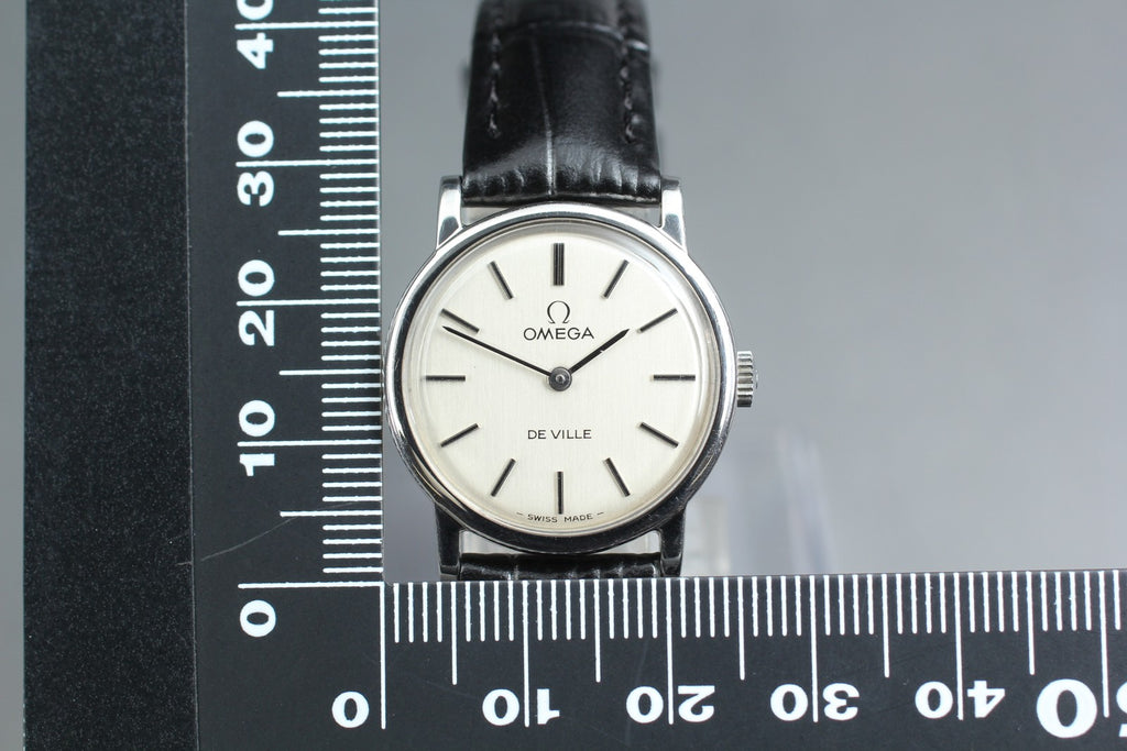 1978 MINT OMEGA De Ville 25mm 511.0532 Manual Wind Silver Dial Women's Vintage