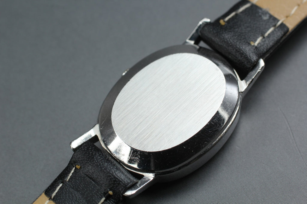Near MINT OMEGA De Ville 18mm 591.0013 Quartz Silver Dial Women's Watch Vintage