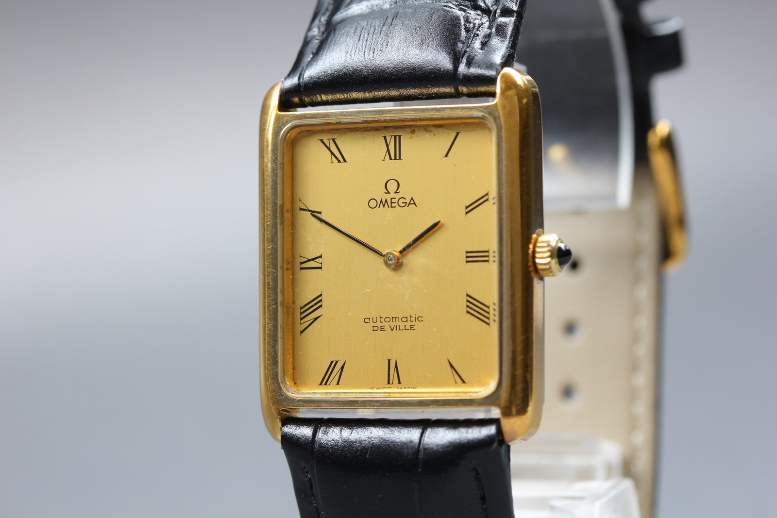 1973 Near MINT MEGA De Ville 28mm 151.793 Automatic Gold Roman Tank Men Vintage