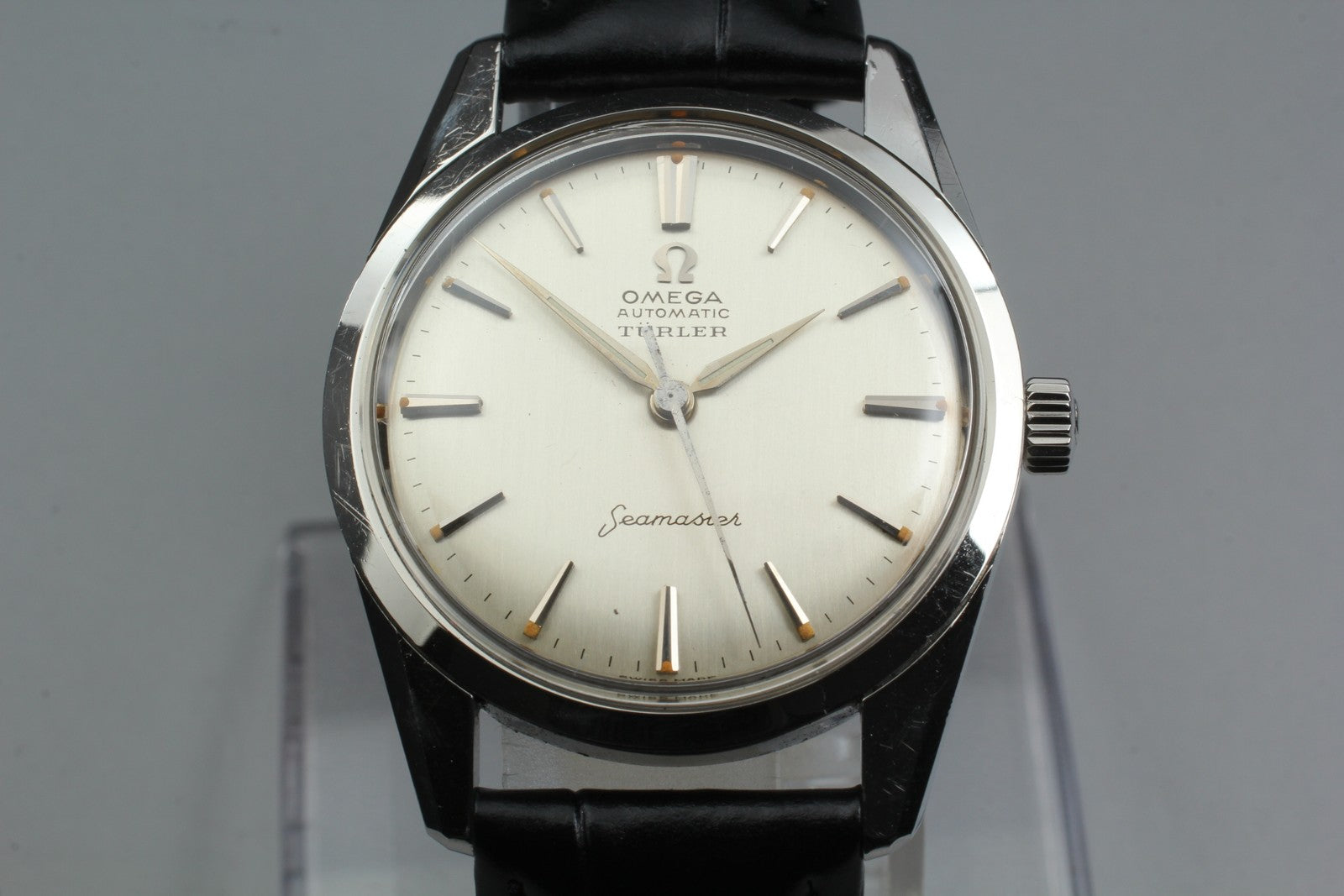1960 Near MINT OMEGA Seamaster Turler 33mm 14700 2 Automatic Silver Men Vintage