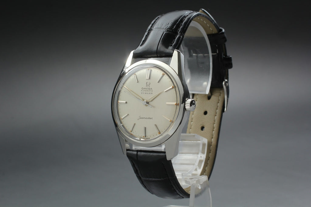 1960 Near MINT OMEGA Seamaster Turler 33mm 14700 2 Automatic Silver Men Vintage