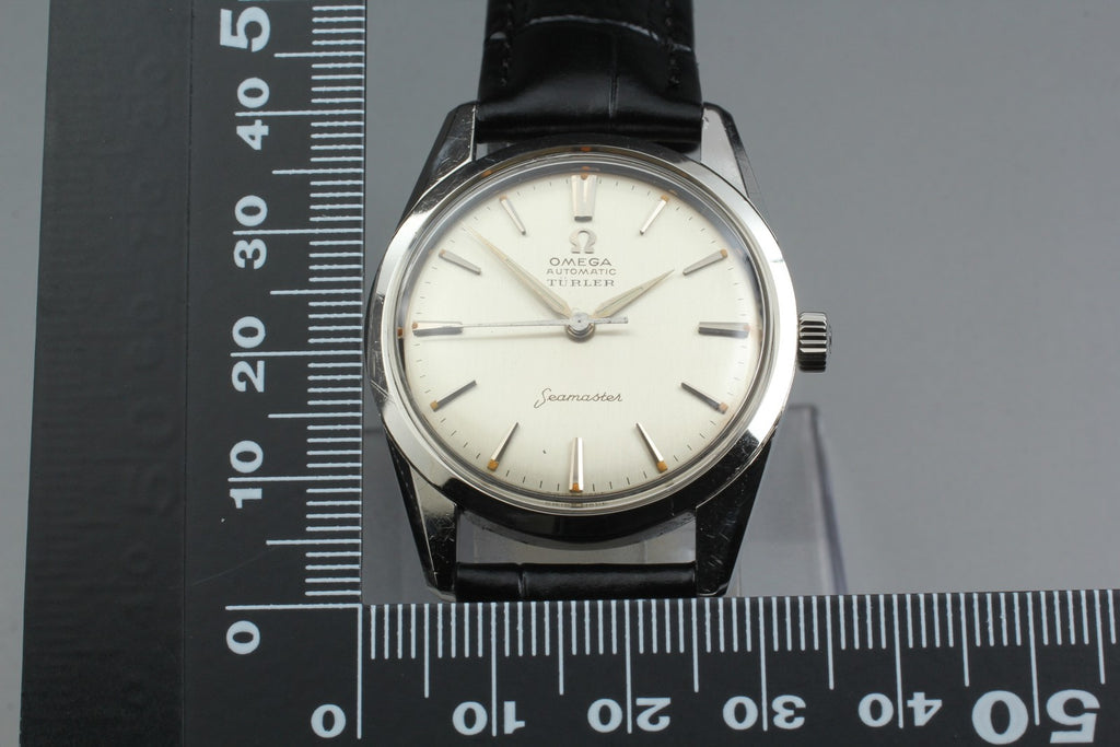 1960 Near MINT OMEGA Seamaster Turler 33mm 14700 2 Automatic Silver Men Vintage