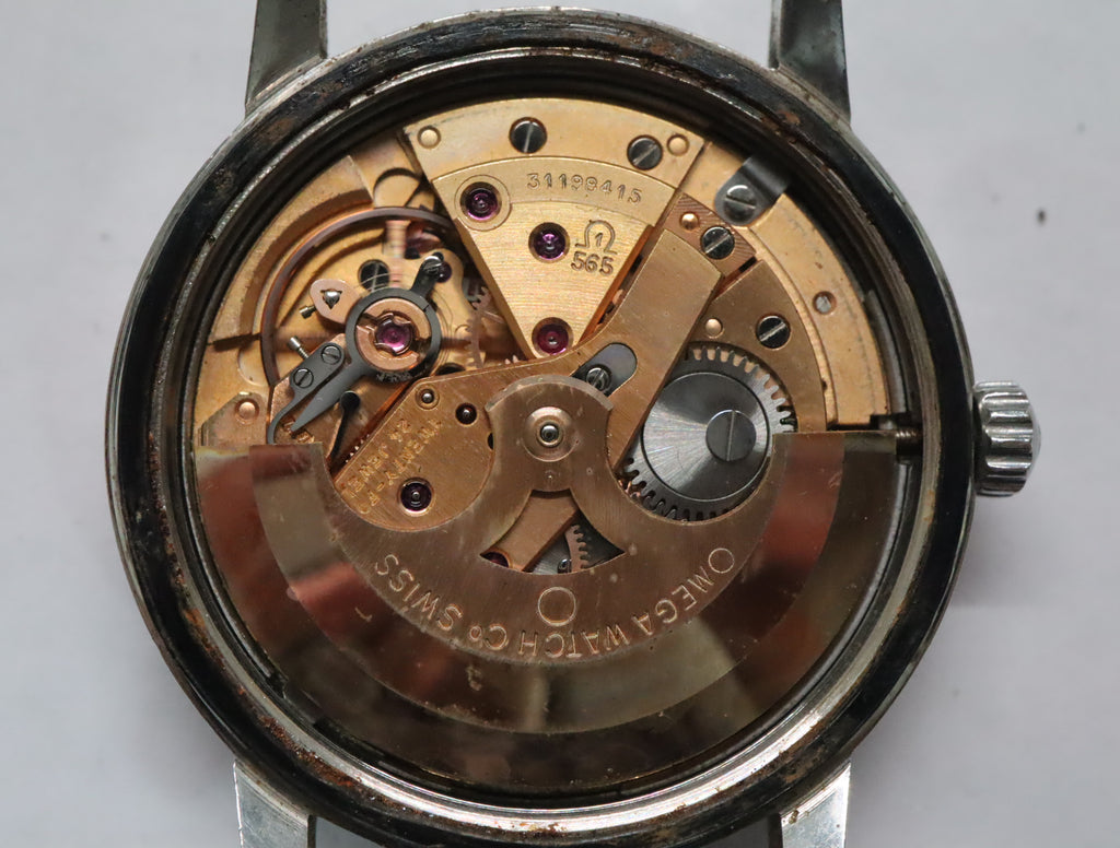 1969 Near MINT OMEGA Geneve 34mm 166.037 Automatic Silver Dial Men's Vintage