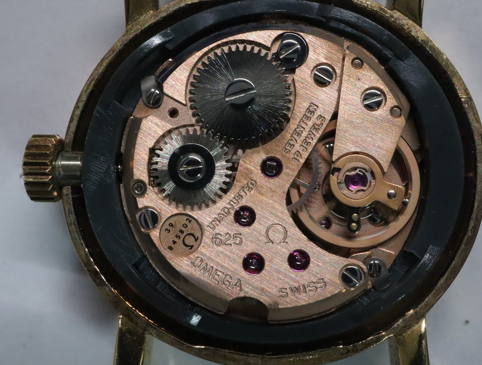 1976 Near MINT OMEGA De Ville 24mm 511.0508 Manual Gold Dial Women's Vintage