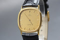 1982 OMEGA De Ville 30mm 191.0212 Quartz Gold Dial Men's Watch Vintage Exc+5
