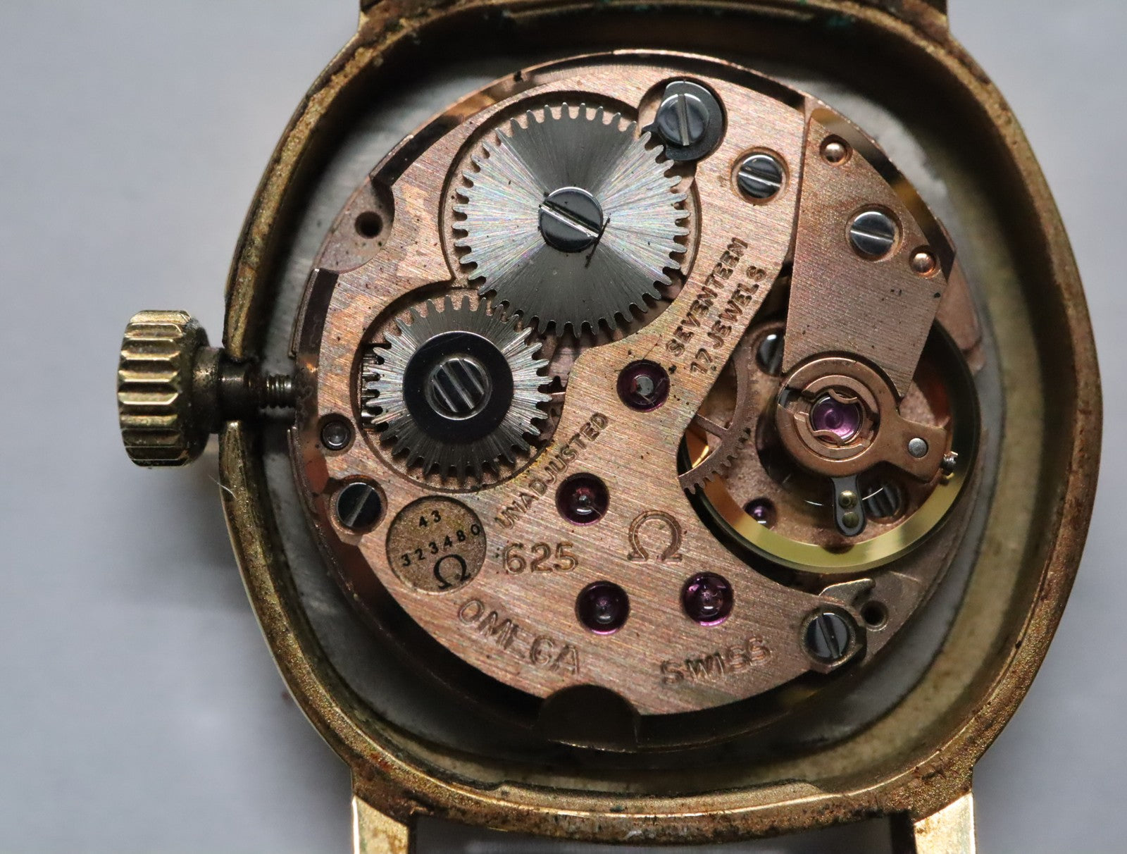 1979 OMEGA De Ville 22mm 511.0559 Manual Spider Dial Roman Women's Vintage Exc+5