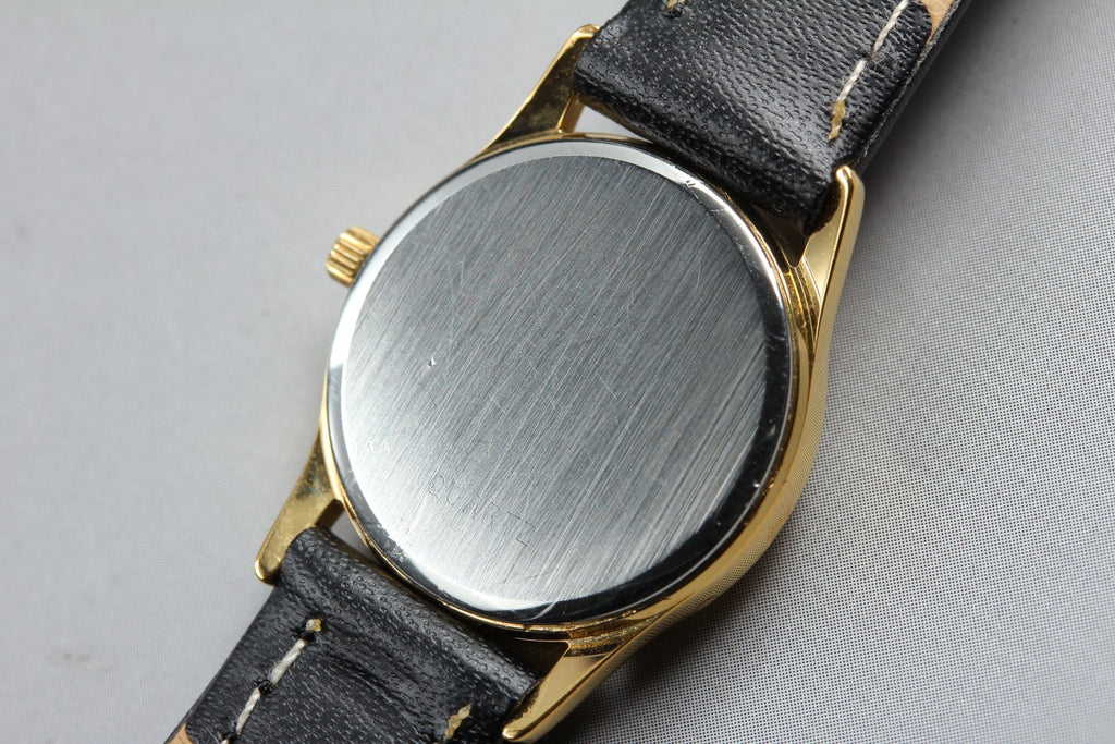 1984 OMEGA De Ville 21mm 591.0338 Quartz Gold Dial Women's Watch Vintage Exc+5