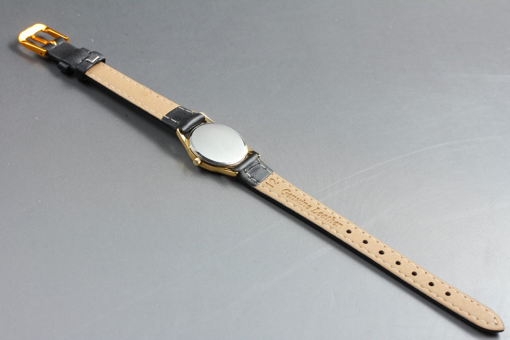 1984 OMEGA De Ville 21mm 591.0338 Quartz Gold Dial Women's Watch Vintage Exc+5