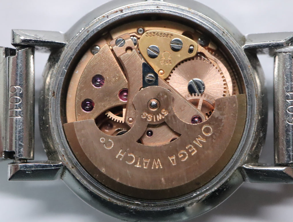 1972 Near MINT OMEGA Geneve 23mm 562.018 Automatic Silver Dial Women's Vintage