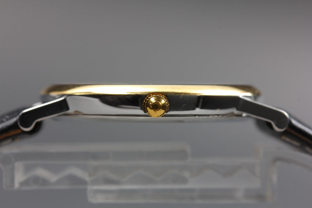 1993 Near MINT/Box, Paper OMEGA De Ville 32mm 196.2432 Quartz Gold Men's Vintage