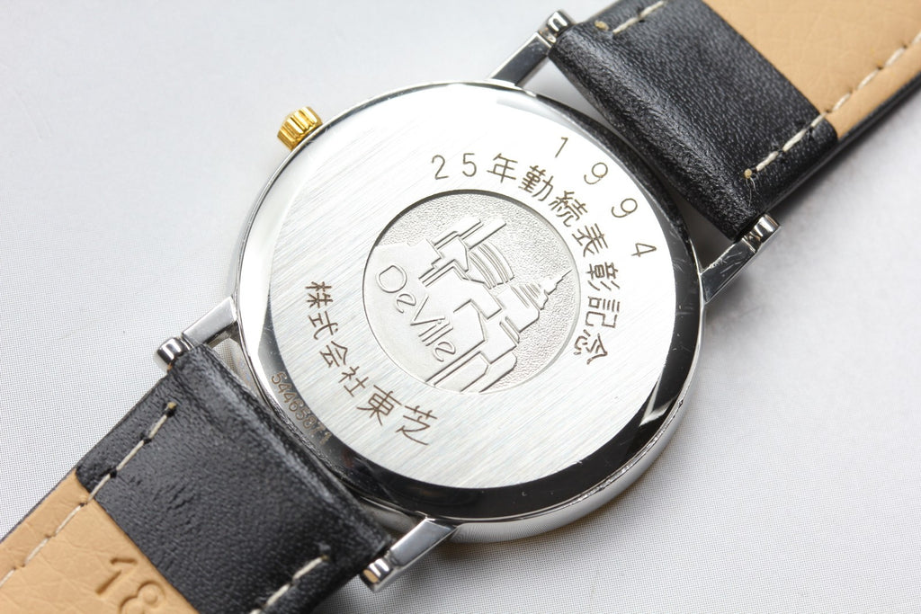 1993 Near MINT/Box, Paper OMEGA De Ville 32mm 196.2432 Quartz Gold Men's Vintage