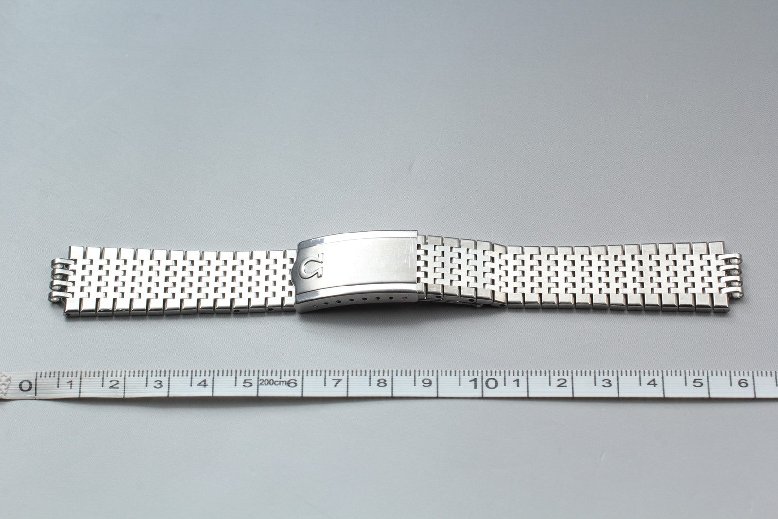 Near MINT OMEGA Bracelet FF570/2054 18mm Stainless steel Silver Men's Vintage