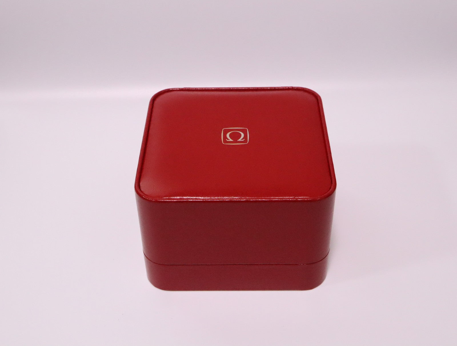 Near MINT OMEGA Vintage Red Watch Box Genuine Case Only From JAPAN #2374