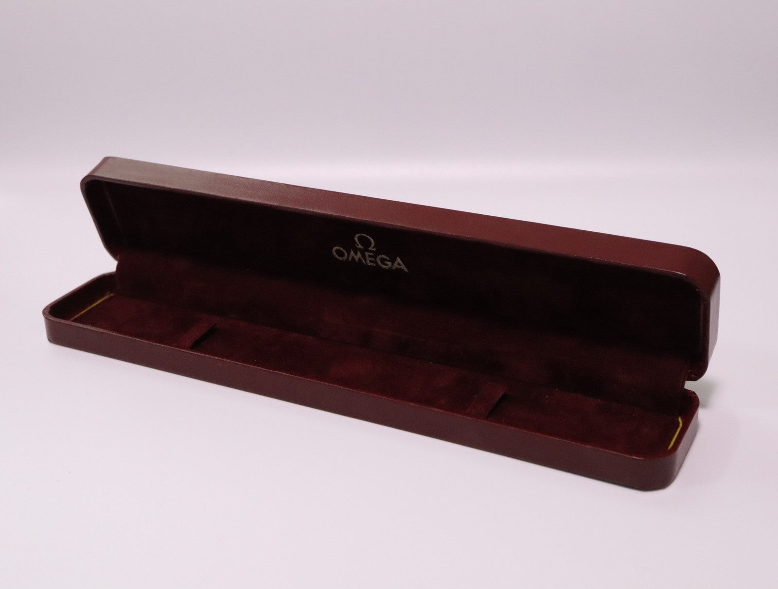 Near MINT OMEGA Vintage Red Watch Box Genuine Case Only for Women's JAPAN #2362