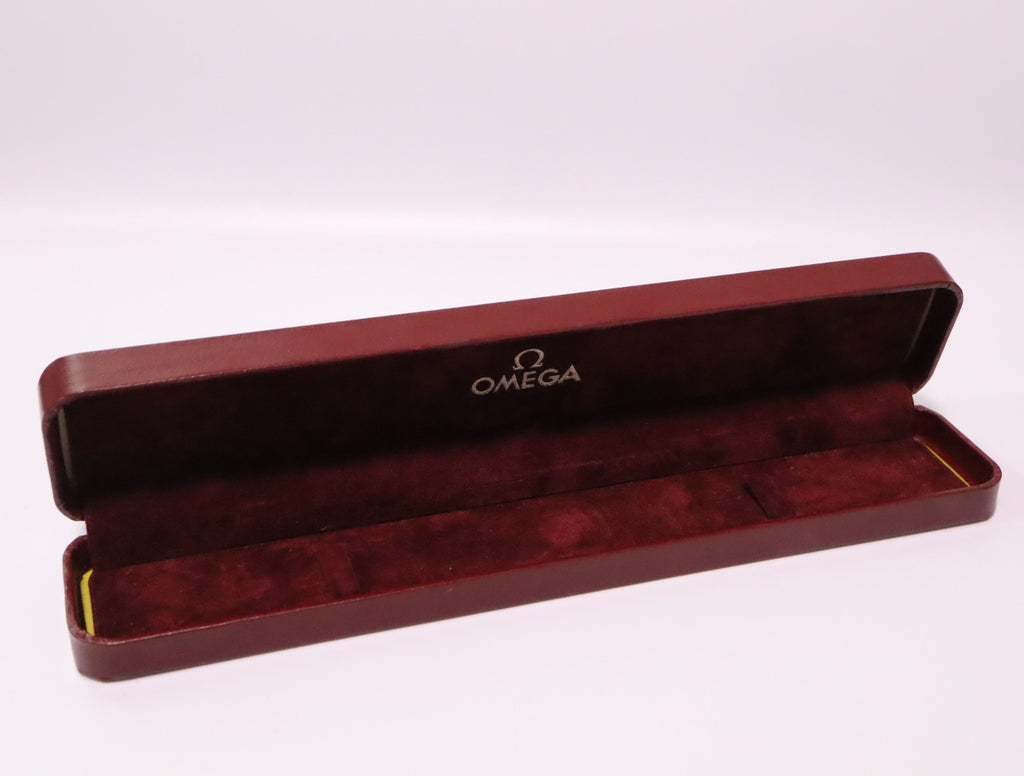 Near MINT OMEGA Vintage Red Watch Box Genuine Case Only for Women's JAPAN #2362