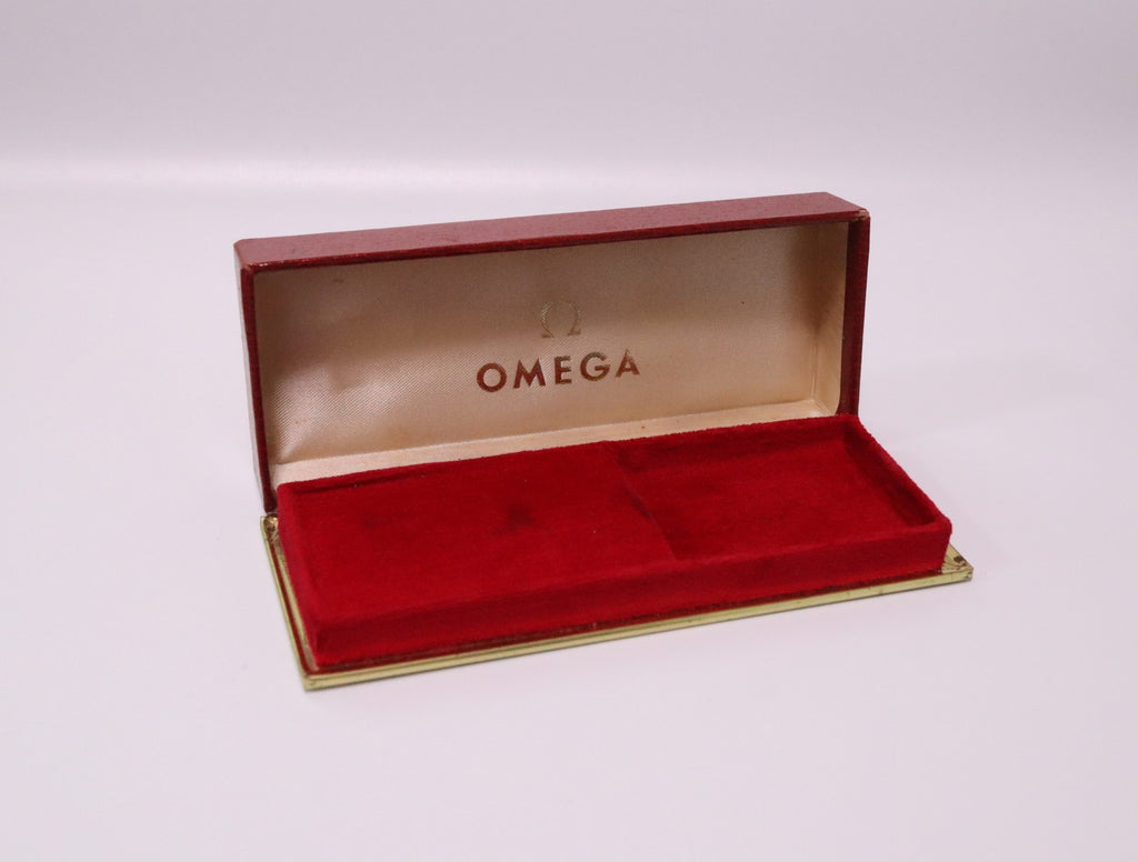 OMEGA Vintage Red Watch Box Genuine Case Only From JAPAN Exc+5 #2371