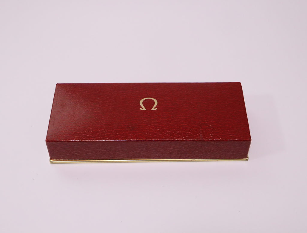 OMEGA Vintage Red Watch Box Genuine Case Only From JAPAN Exc+5 #2371
