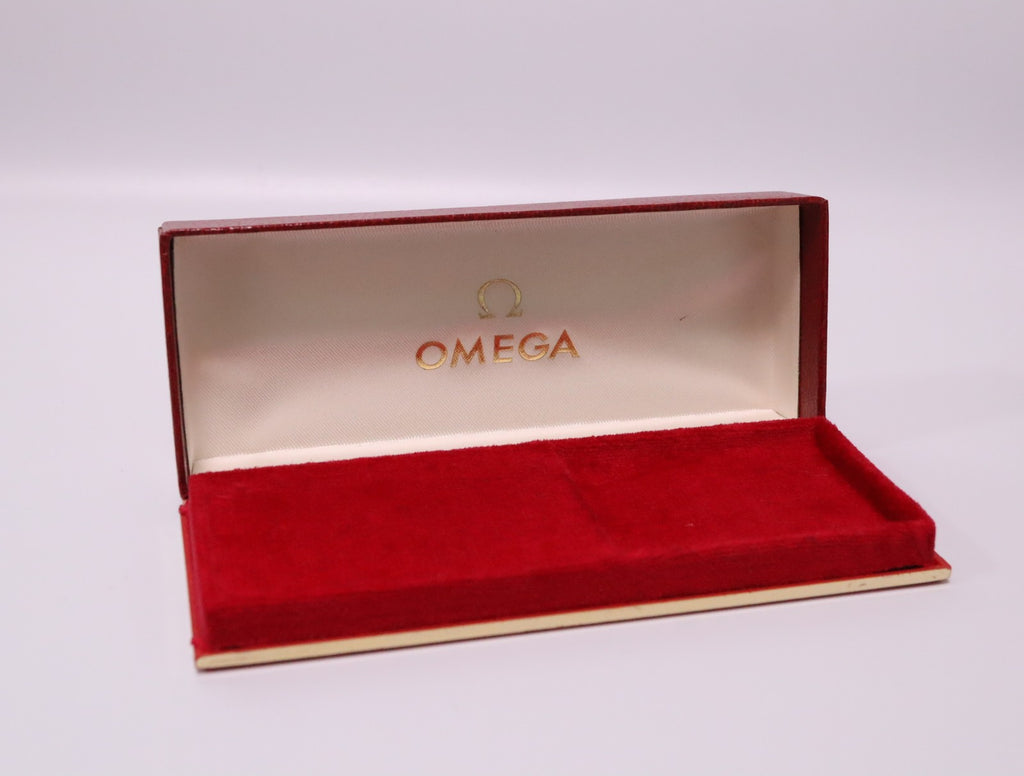 OMEGA Vintage Red Watch Box Genuine Case Only From JAPAN Exc+5 #2369