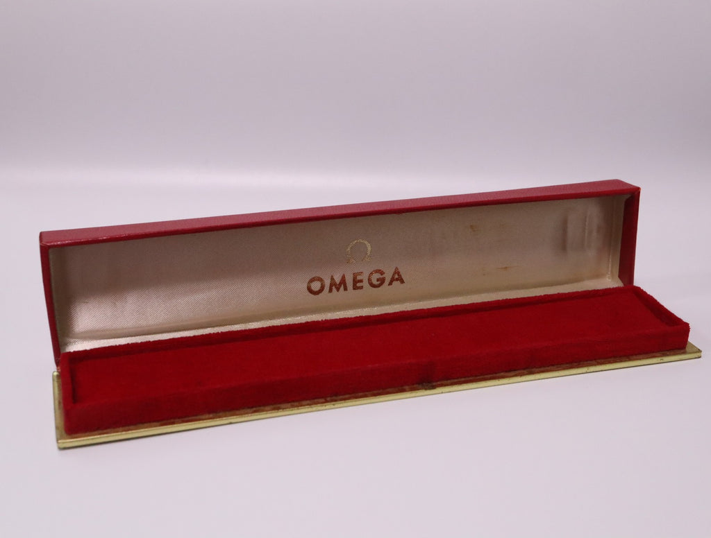 Near MINT OMEGA Vintage Red Watch Box Genuine Case Only for Women's JAPAN #2366