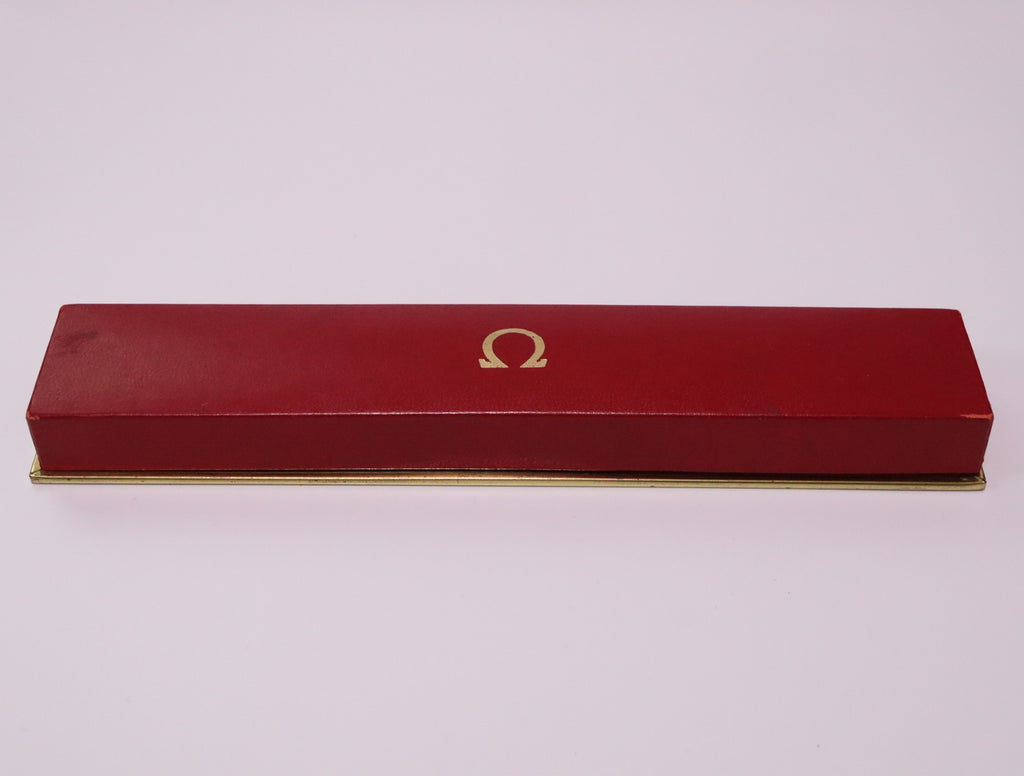 OMEGA Vintage Red Watch Box Genuine Case Only for Women's JAPAN Exc+5 #2365