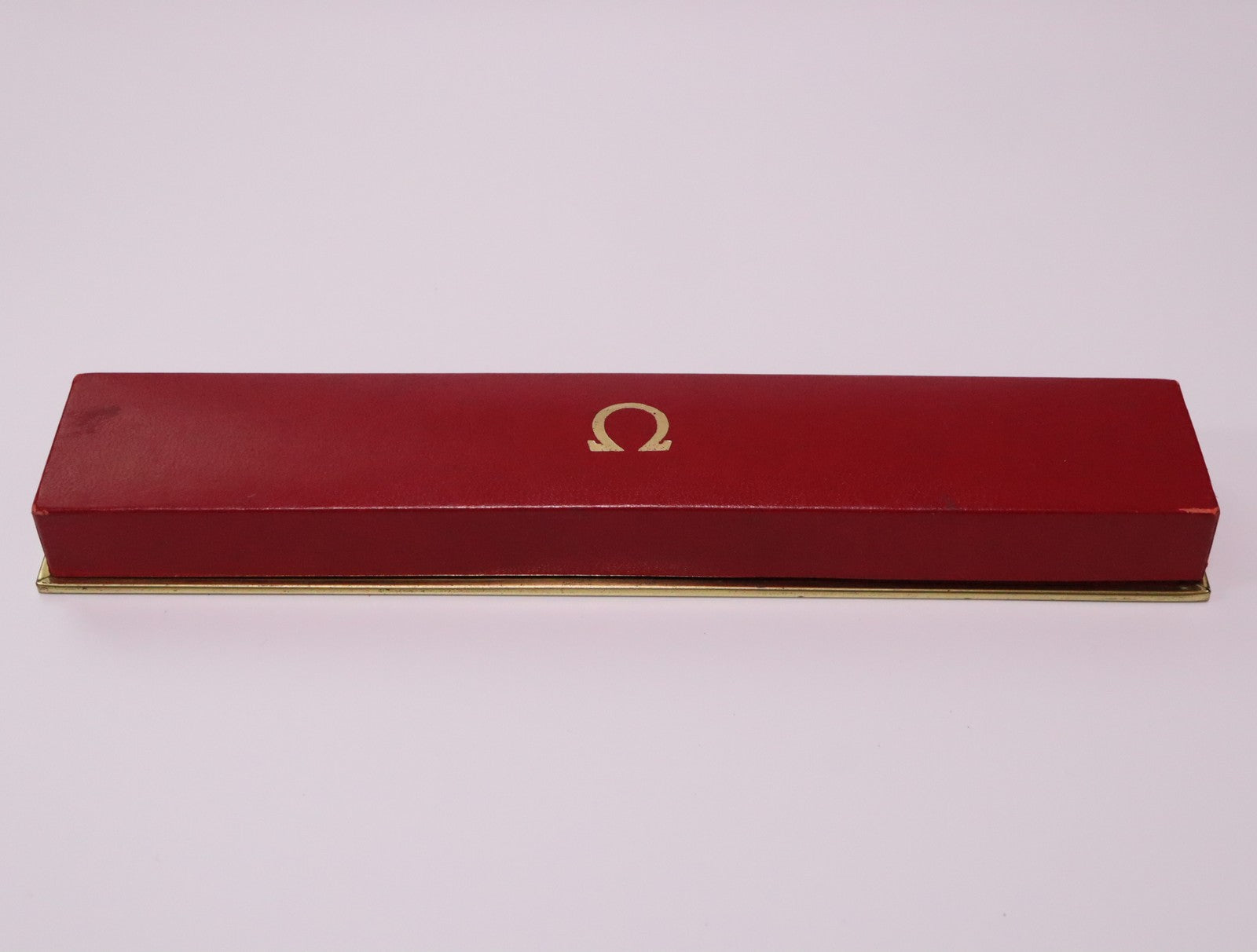 OMEGA Vintage Red Watch Box Genuine Case Only for Women's JAPAN Exc+5 #2365