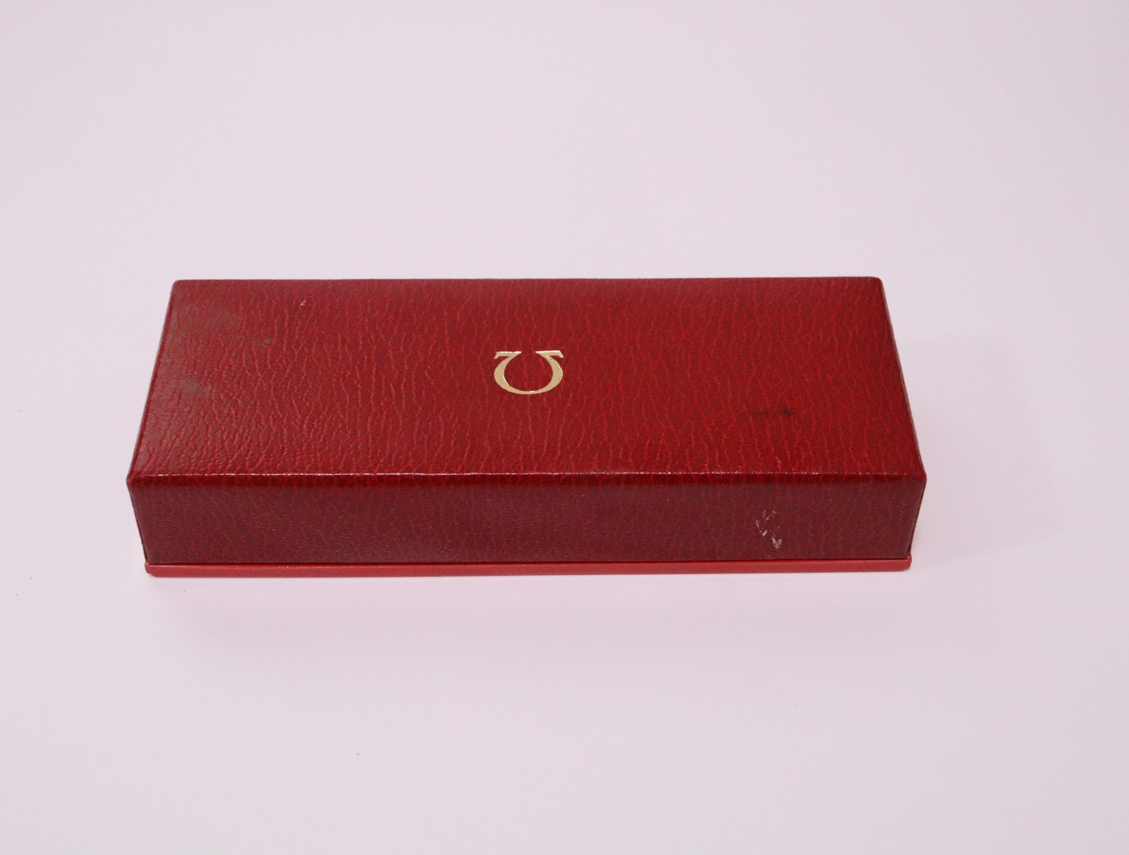 OMEGA Vintage Red Watch Box Genuine Case Only From JAPAN Exc+5 #2369