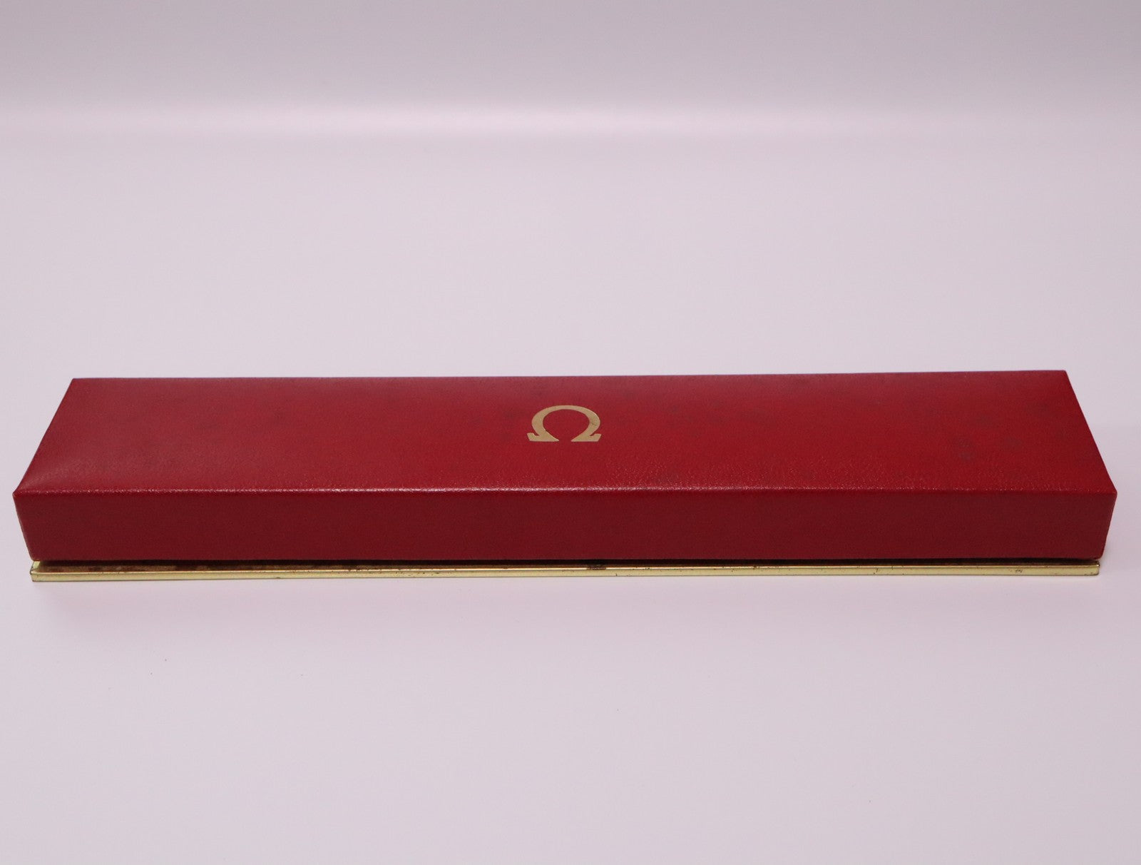 Near MINT OMEGA Vintage Red Watch Box Genuine Case Only for Women's JAPAN #2366