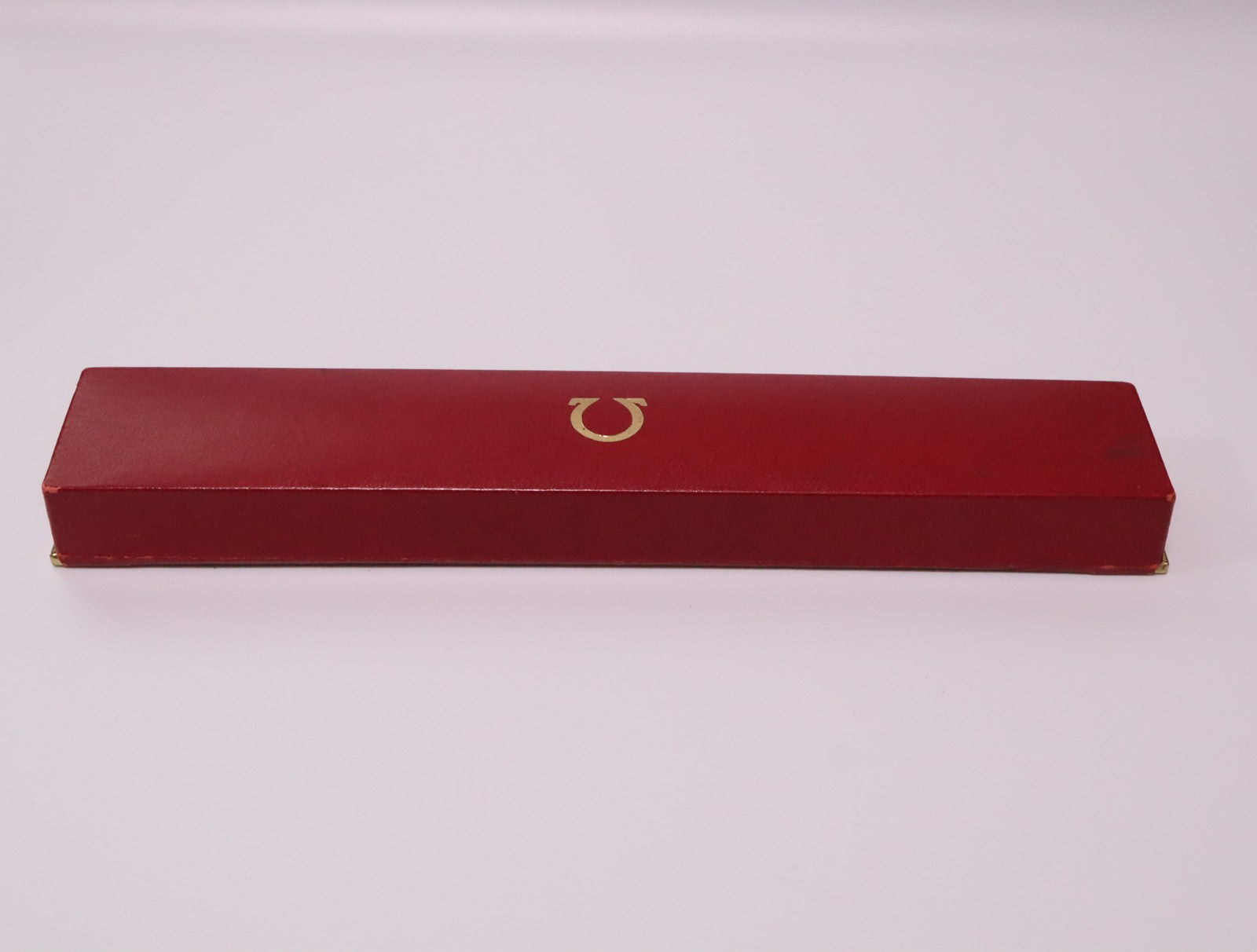 OMEGA Vintage Red Watch Box Genuine Case Only for Women's JAPAN Exc+5 #2365