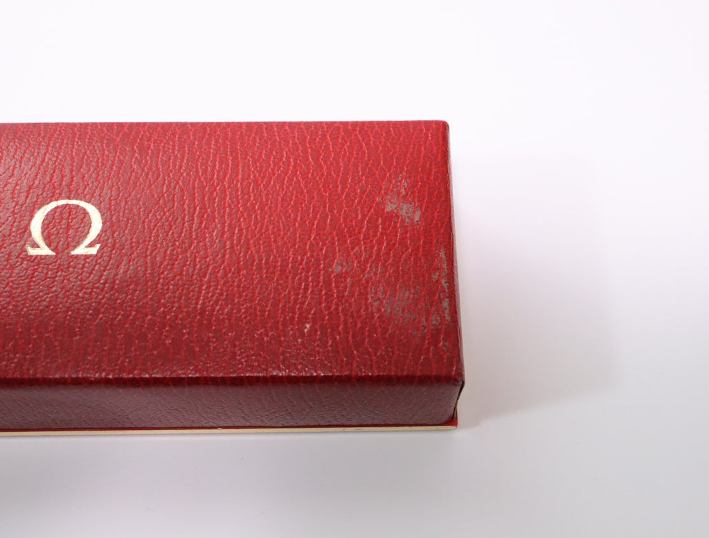 OMEGA Vintage Red Watch Box Genuine Case Only From JAPAN Exc+5 #2369