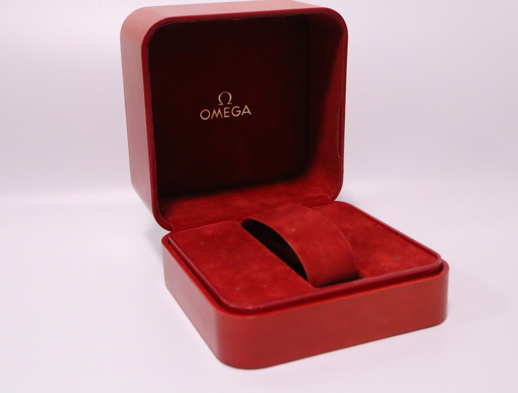 OMEGA Vintage Red Watch Box Genuine Case Only From JAPAN Exc+5 #2373