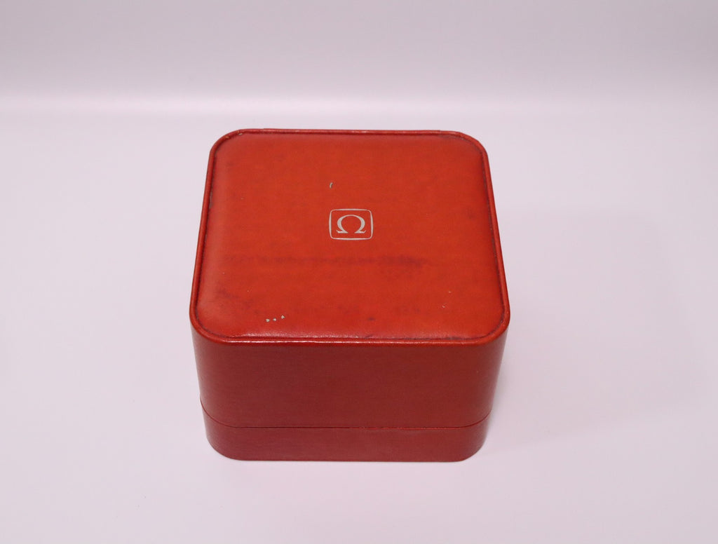 OMEGA Vintage Red Watch Box Genuine Case Only From JAPAN Exc+5 #2373
