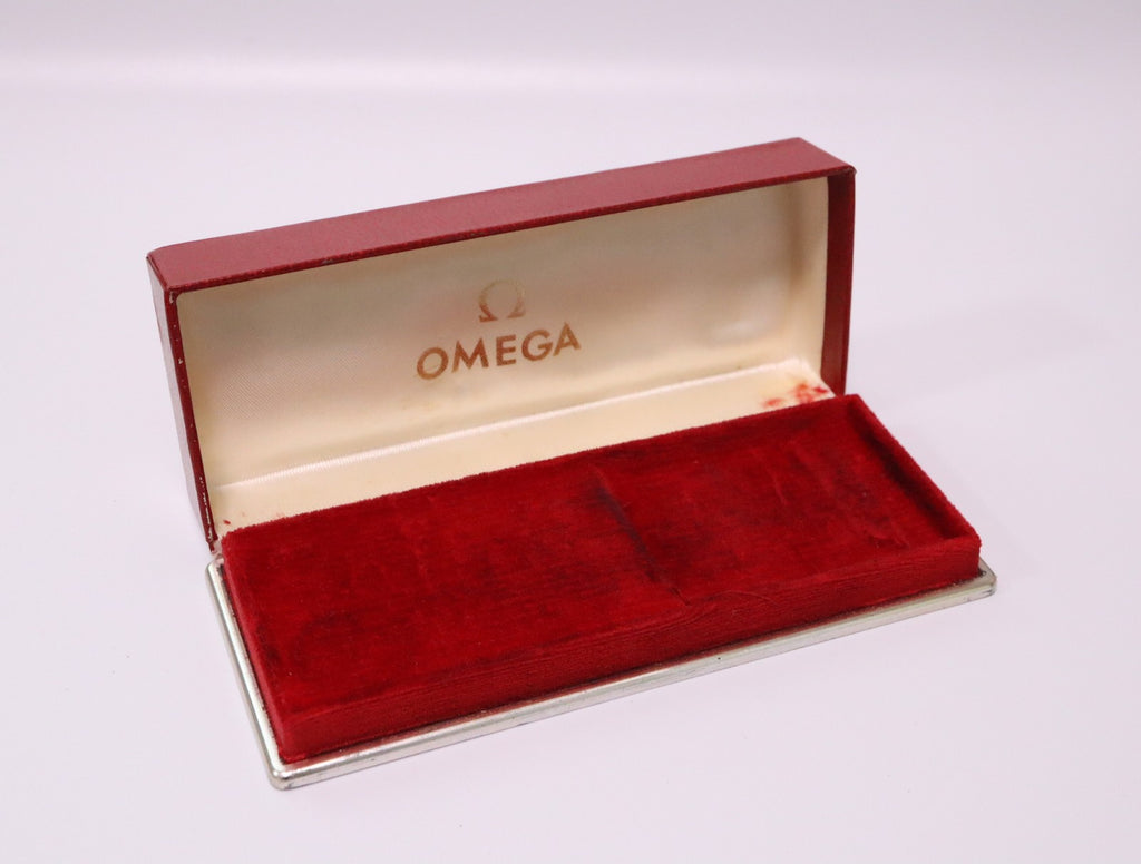 OMEGA Vintage Red Watch Box Genuine Case Only From JAPAN Exc+5 #2370