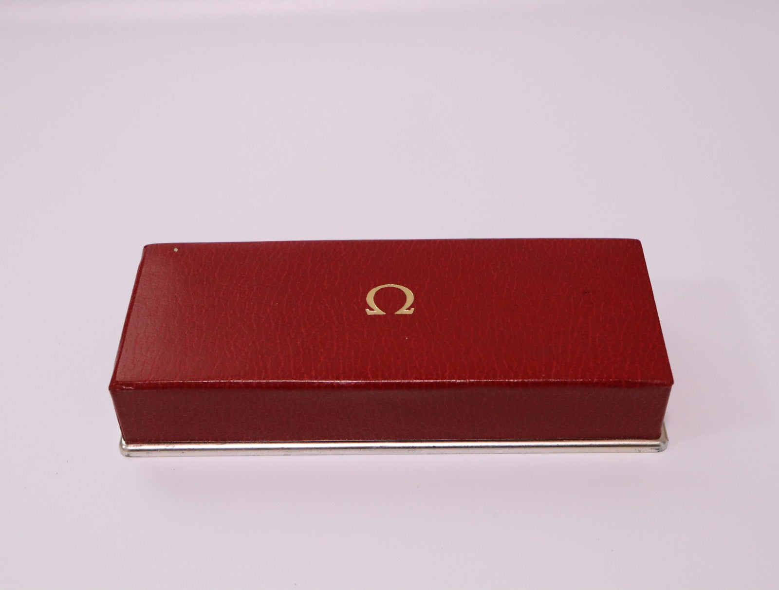 OMEGA Vintage Red Watch Box Genuine Case Only From JAPAN Exc+5 #2370