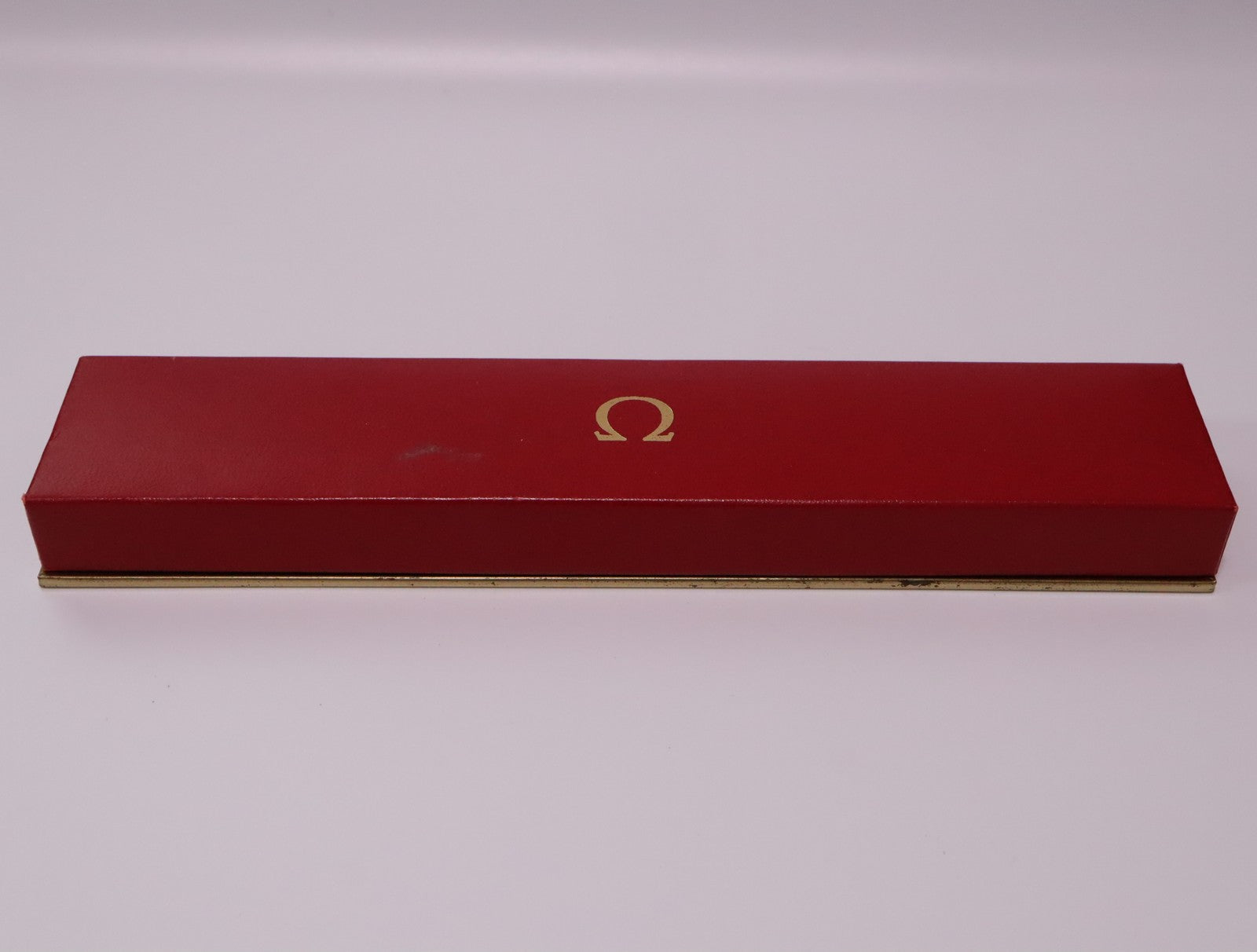 OMEGA Vintage Red Watch Box Genuine Case Only for Women's JAPAN Exc+5 #2367