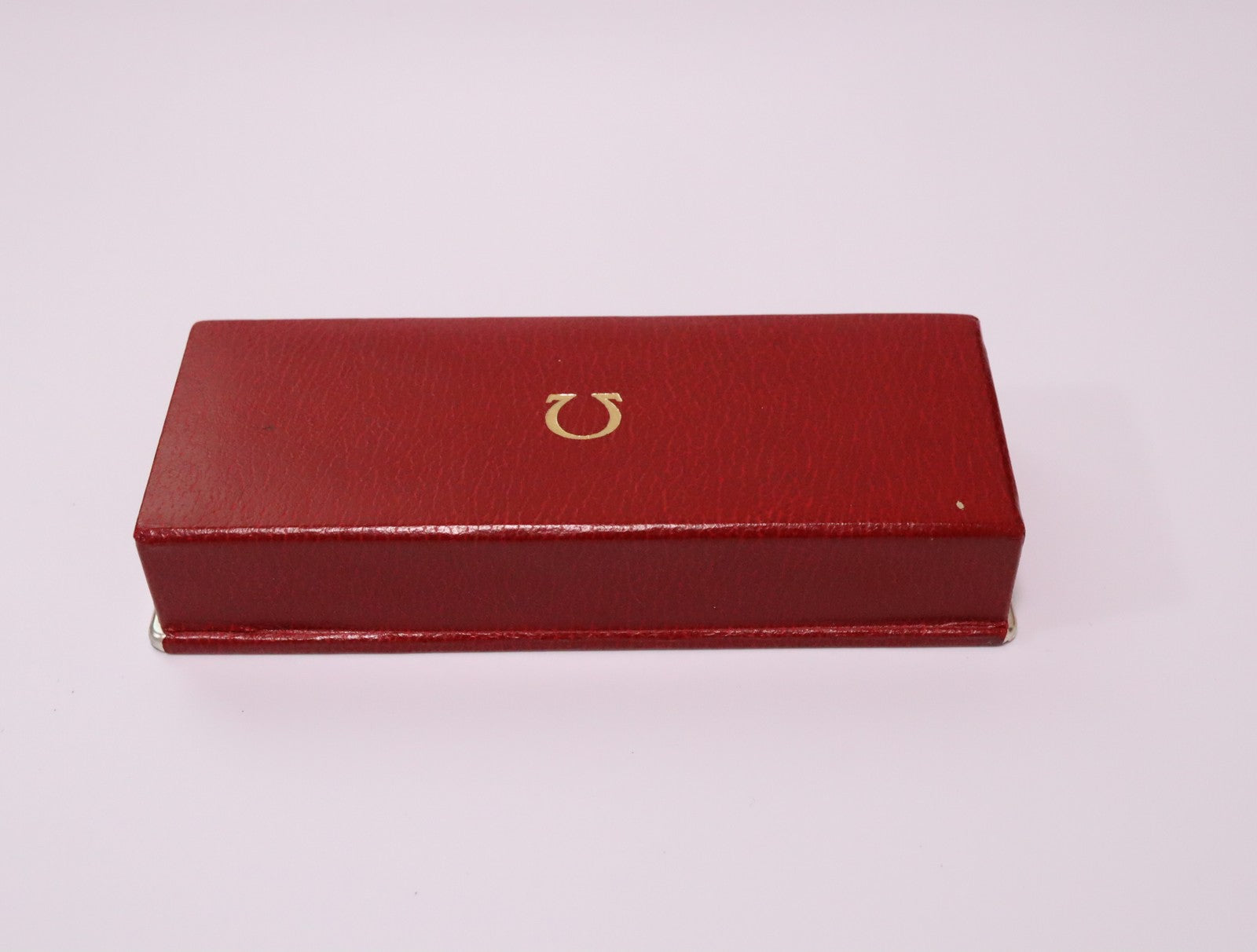 OMEGA Vintage Red Watch Box Genuine Case Only From JAPAN Exc+5 #2370