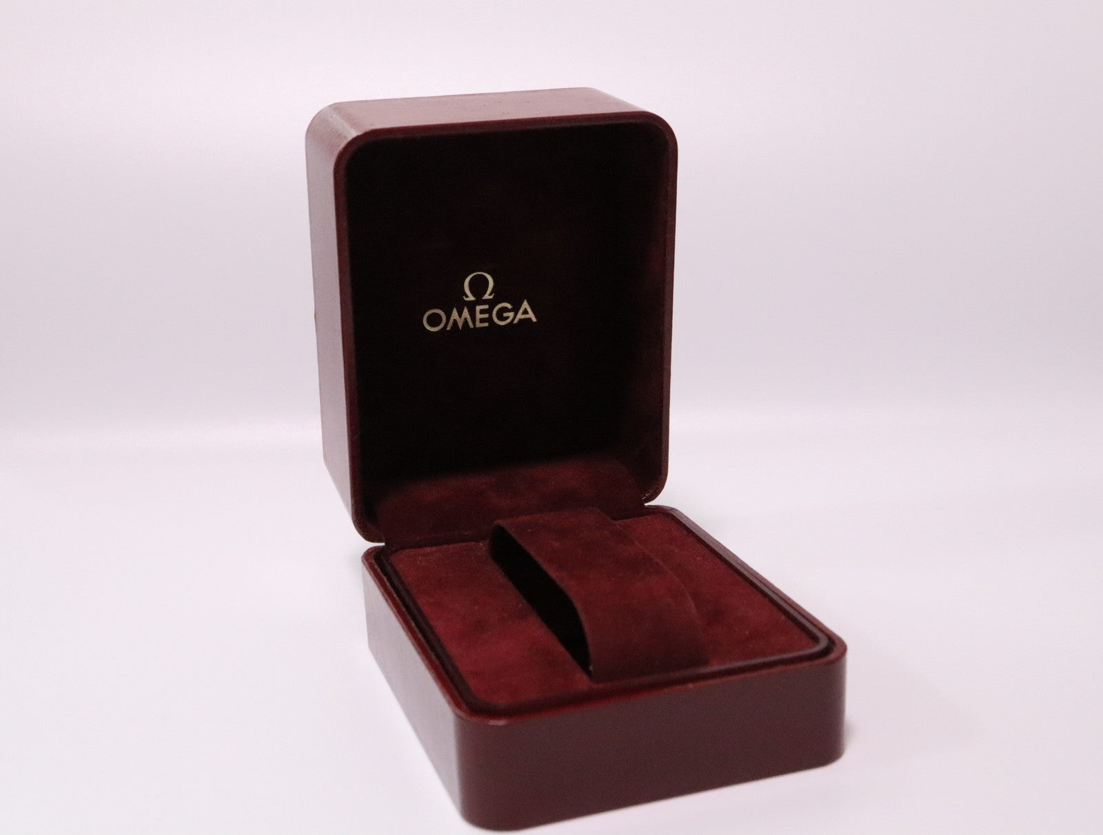 Near MINT OMEGA Vintage Red Watch Box Genuine Case Only From JAPAN #2372