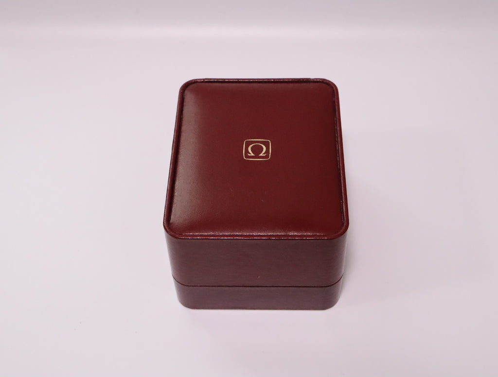 Near MINT OMEGA Vintage Red Watch Box Genuine Case Only From JAPAN #2372